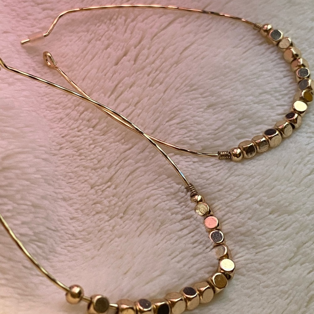 Gold Teardrop earrings
